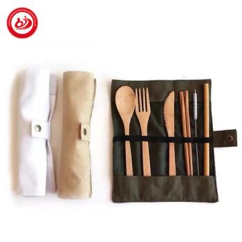 Health and Durable Kit Wholesale Cutlery Fiber Set Spoon Disposable Bamboo Cutlery Natural Party Reusable Dinner Flatware Sets - Chaozhou Binjiang Industrial Investment Co., Ltd. - China