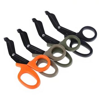 Outdoor Camping Rescue Tools Emergency Response Shears Stainless Steel Curved Bandage Scissor - NINGBO VITAL INTERNATIONAL TRADING CO., LTD. - China