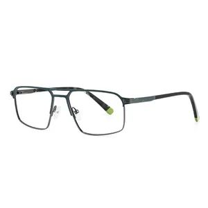 Spring Metal Hinge Clear Lenses Color Optical Glasses Metal Frames for Men - Wenzhou Youge Eyewear Co., Ltd. - China