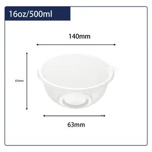16oz Factory Direct Sales Durable Plastic Disposable Salad Bowl for Dessert Fruit - Dongyang Kaida Plastics Co., Ltd - China