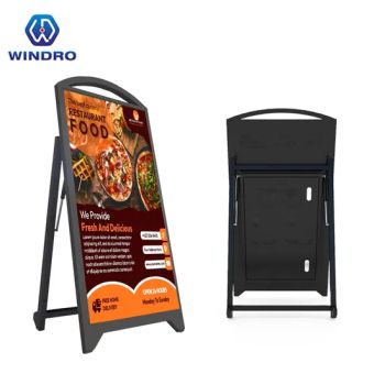 FHD Coffee Shops Menu Display Portable Mobile Outdoor 43-Inch Android LCD Screen LED Display Touch Advertising Player for Restaurant - Shenzhen Windro Technology Co., Ltd. - China