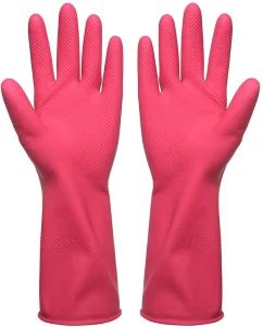 Rubber Household Cleaning Gloves Latex Laundry Kitchen Dishwashing Gloves - LINYI ZHANDA SAFETY PROTECTIVE PRODUCT CO., LTD. - China