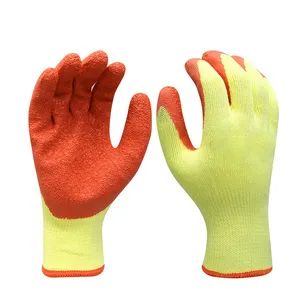 Reinforced Orange Latex Coated Gloves for Assembly Work - Hunan Yianda PPE and Safety Products Co., Ltd - China