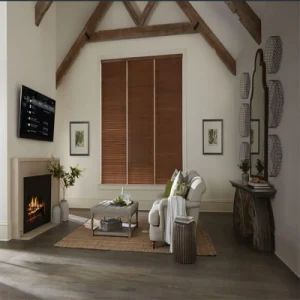 Good Quality Customized Window Blinds 50mm PVC Faux Wood Blinds with Factory Price - Changzhou Qiaokang Decoration Materials Co., Ltd. - China
