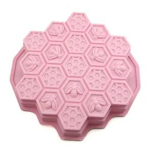 Large Size Bee Honeycomb Bread Silicone Mold Oven Bakeware Birthday Cake Baking Pan - Tianjin Huayu Technology & Trade Co., Ltd - China