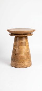 Wooden Side Table Mango Wood - Kraftshilp - India