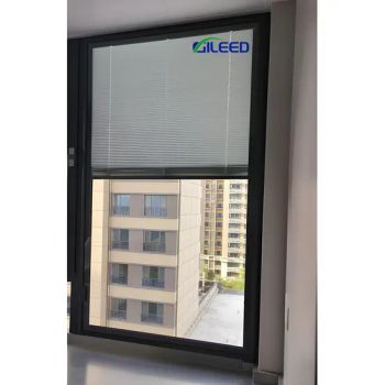 Aluminum Magnetic Control Shutter Curtain Built in Casement Windows Double Glazed - Gileed Industry Co., Ltd. - China