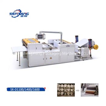Embossed Paper Roll Sheeter Cutting Machine Weight 3600 Kg PLA Mitsubishi Total Power 7 Kw Model NO. SX-D1100 Blade Material - Ruian Shengxiang Packaging Machinery Co., Ltd. - China