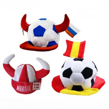 Novel Splicing Funny Football Cap Fans Headgear Creative Cosplay Soccer Party Hats - Kunshan Kairui Clothes Co., Ltd. - China