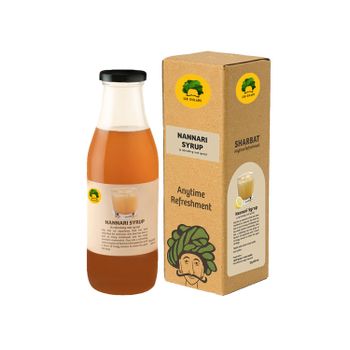 Nannari sharbat (syrup concentrate) - 500 ml from Gulabs Nannari sharbat (syrup concentrate) - 500 ml - Gulabs - India