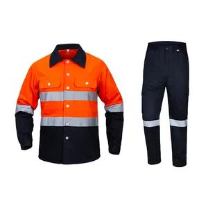Personalised Comfortable Orange Safety Water Resistant Reflective Hi Vis Work Jackets Pants for Men Women - Guangzhou City Basic Clothing Co.,Ltd - China
