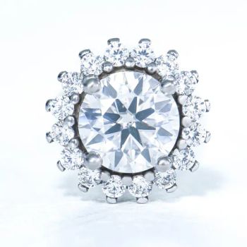 2024 Bulk Wholesale Small Vvs Creative Fashion Jewelry Ladies Cute 925 Sterling Silver Flower Moissanite Stud Earrings for Women - Guangxi Wuzhou Xingyuegems Co., Ltd - China