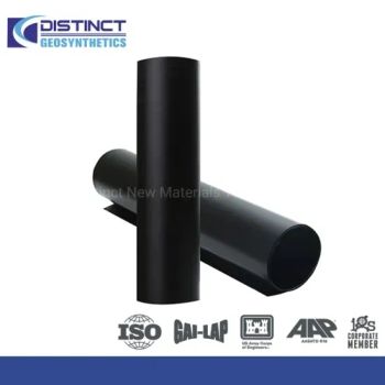 1.5mm Thickness HDPE Waterproof Membrane /Waterproof Geomembrane/Geocomposite Trademark DISTINCT Surface Smooth Side Application Transportation Project, Hydraulic Project, Geotechnical Project, Environmental Project - Yantai Distinct New Materials Technology Co., Ltd. - China