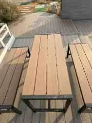 All Weather Recycled Wood Plastic Outdoor Table and Chair - Outdoor Public Seating - Anhui Guofeng Wood-Plastic Composite Co., Ltd. - China