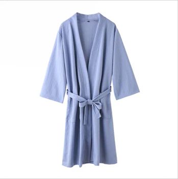 Wallfe Long Bathrobes Couples Pajamas Exclusive to Hotel Type Robes Length Long Origin China Style Pajamas Gender - Shijiazhuang Cool Apparel Co., Ltd. - China
