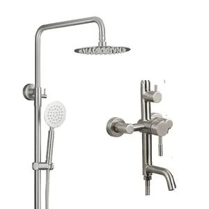 Stainless Steel Bathroom Hand Rain Shower Accessories Bath Set - Foshan ZOOKV Kitchen-Bath Co., Ltd. - China