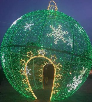 Outdoor Waterproof Diwali Festival Party Garden Decor 3D LED Balls Shaped Motif Lights - Shandong Fandiluo Arts & Crafts Co., Ltd. - China