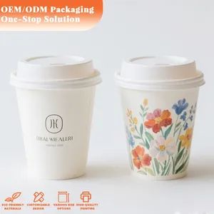 Coffee Paper Cup Custom Printed Logo Disposable Paper Cups for Hot Drinks - EVER GREATER IMP. & EXP. CO., LIMITED - China