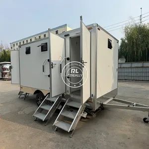 Customized Portable Toilets Cabin Mobile Outdoor Bathroom Luxury Wedding Toilet Trailer Restroom Trailer for Public Events - ZHENGZHOU REALLY IMP. & EXP. CO., LTD. - China