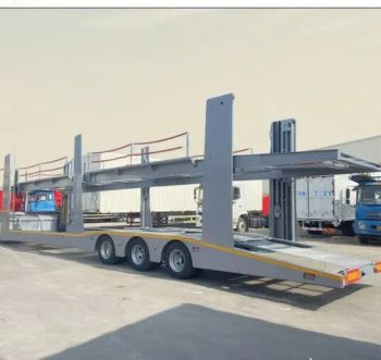 ABS Anti-Lock Braking System New Luxi Container Modular Carrier Trailer Double Deck 2 Axles 8 Car Carrier Semitrailers - Shandong Fuyuan Special Purpose Vehicle Manufacturing Co., Ltd. - China