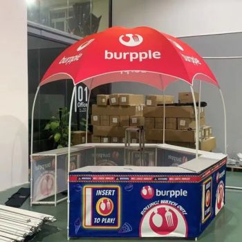 Outdoor Advertising Promotion Table Tent 3*3 Meters Round Hexagonal Portable Exhibition Tent Tasting Promotion Table - Jinjiang Baojia Supply Chain Management Co., Ltd. - China