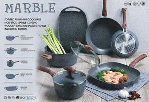Non-Stick Cookware Forged Frypan Saucepan Casserole with Glass Lid Grill Pan and Handle - NINGBO UNIVERSAL CRAFT CO., LTD. - China