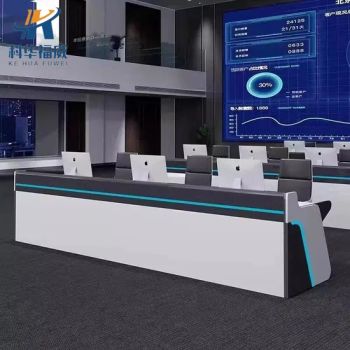 Kehua Fuwei Heavy Duty Industrial Computer Desk with Accessories Control Room Console Furniture - Shenyang Kehua Fuwei Industrial Equipment Manufacturing Co., Ltd. - China