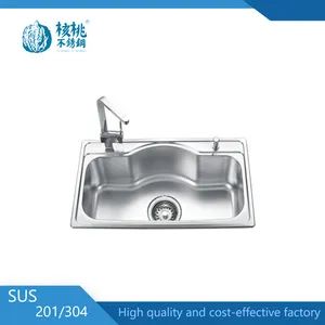 Commercial Kitchen and Home Kitchen SUS 304 Stainless Steel Sink (WS8478) - Jiangmen Walnut Stainless steel Products Co., Ltd - China