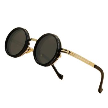 Handcrafted ND9 Sunglasses with Stylish Blue Champagne Frame Adjustable Brightness Dimming Polarized Glass Lenses PC Material - Guangzhou Hao Second Trading Co., Ltd. - China