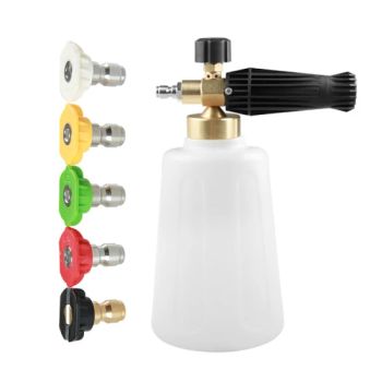 High Pressure Wash Car Foam Cannon with 5 PCS Nozzles MOQ 20PCS OEM Welcomed Origin China Condition New Fuel Electric Trademark - Ningbo Shining Autocare Products Co., Ltd. - China