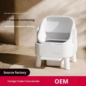 Wholesale Smart Automatic Cat Litter Box APP Control Dual Safety Sensors Self Cleaning Litter Box with Open-Top Design - Ningbo V. K. Industry and Trading Co., Ltd. - China