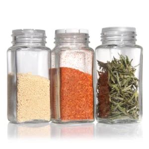 Popular 60ml 120ml Glass Spice Jars with Spice Labels Stickers Square 4oz Spice Jar with Tin Lid - Anhui Creative Packaging Technology Co., Ltd. - China