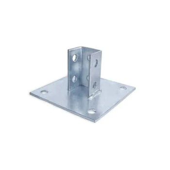 Metal Stamping Channel Post Base Channel Strut Bracket Fittings  - Qingdao Borhaf International Trade Co., Ltd. - China