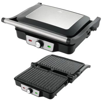 Stainless Steel Panini Steak Home Barbecue Breakfast Sandwich Makers Machine Panini Maker Adjustable Temperature Grill - JIANGMEN LONG TERM TRADING CO.,LTD - China