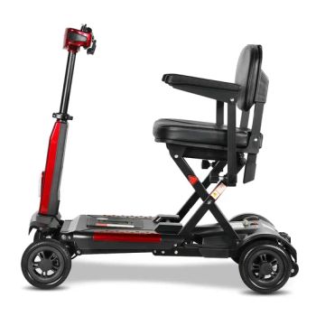 Ksm 909 Lightweight Travel Friendly Electric Manual Folding Mobility Scooter with LED Light for Adults Global Wholesale Exporter - Ningbo Ks Medical Tech Co., Ltd - China