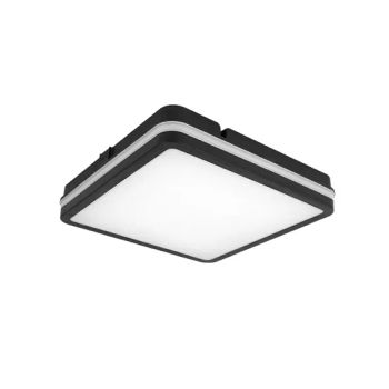 Square White Black Walnut Wood Outdoor Luz LED Ceiling Light Motion Sensor - Ningbo Langyao Lighting Technology Co., Ltd - China