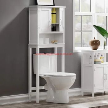 Over The Toilet Storage Cabinet Bathroom Organizer White - New Developing Home Products Co., Ltd. - China