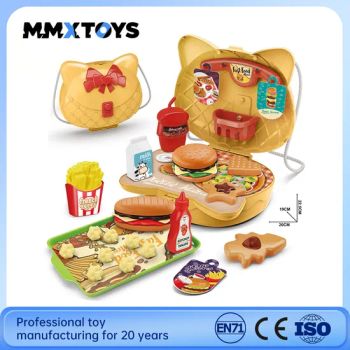 Backpack Storage Makeup Burger Cooking, Doctor Plastic Children Girl Play House Toys - Shantou City Chenghai District Mengmeng Elephant Toy Factory (Individual Business Owner) - China