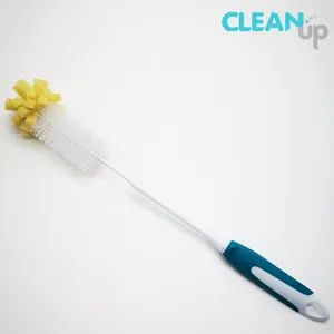 Easy Use Sponge Cup Plastic Handle Cup Cleaning Bottle Brush Origin China Style Manual Usage Kitchen Model NO. B1706 Color Multicolor - CLEANUP Industrial & Trading Co., Ltd. - China