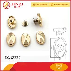Factory Custom Pop Metal Decorative Bag Rivets and Screws Type Rivet Usage Bags Style Fashion Stock Dynamic Material Metal - Guangzhou Jinzi Metal Co., Ltd. - China