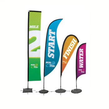 Custom Logo Printing Advertising Flying Banners Teardrop Flag Beach Feather Flag Banners - Foshan Aodong Tent Co., Ltd - China