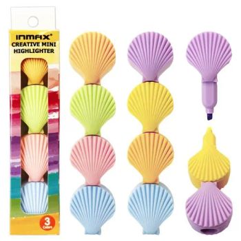 Wholesale Mini Cute Shell Creative Cartoon Highlighter Pen Set (WH 11297J-3XK) - Ningbo Inmax Cultural Technology Co., Ltd - China