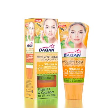 Revitalizing Vitamin C Facial Scrub for Gentle Exfoliation MOQ 216 Origin China Volume 100ml G.W. 30kg/CTN Trademark Daqan - Guangzhou EmbAroma Cosmetics Co., Ltd. - China