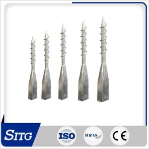 Steel Galvanized Ground Screw Pile Foundation Origin China HS Code 73089000 Customized Customized Trademark upon request - Suntex Import & Export Trading Co., Ltd. - China