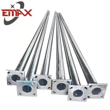 Galvanized Road Garden Parking Lamp Pole Post Metal Outdoor Street Lighting Poles - Hangzhou Emax Industrial Co., Ltd. - China