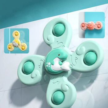 3PCS Bathing Sucker Spinner Suction Cup Toy for Kids Children Funny Rattles Baby Bath Toys - Market Union Co. Ltd. - China
