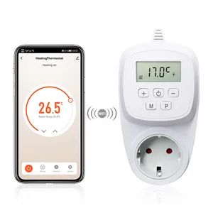 UK Digital Wireless RF Plug in Socket Remote Thermostat Temperature Controller - Xiamen E-Top Controls Technology Co., Ltd. - China