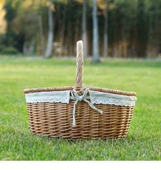 Woven Picnic Baskets Plant Rattan Willow Wicker Camping Storage Basket for Fruit Flower Gifts Cabinet Organizer Home Decoration - RIZHAO SUNGOOD ARTS & CRAFTS CO., LTD. - China