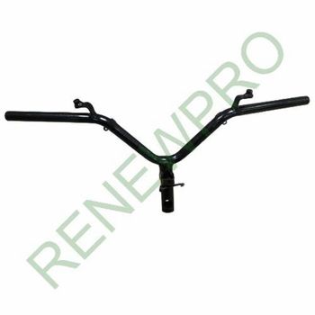 Polished Black Iron V Shape Handle Bar, Vehicle Model: Cycle Color Black Size 14inch(L) Vehicle Model Cycle Surface Finish - Renewpro Industrial Solutions Private Limited - India