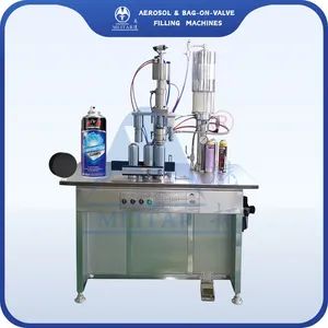3in1 Aerosol Filling Machine Semi Automatic Warranty 1 Year Material Type Liquid Filling Type Volumetric Automation Level - Yangzhou Meida Filling Machinery Co., Ltd. - China